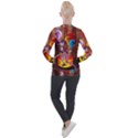 Cute Little Harlequin Casual Zip Up Jacket View2