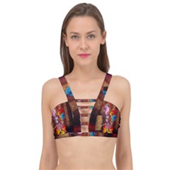 Cute Little Harlequin Cage Up Bikini Top