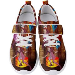 Cute Little Harlequin Men s Velcro Strap Shoes by FantasyWorld7