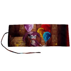 Cute Little Harlequin Roll Up Canvas Pencil Holder (s) by FantasyWorld7