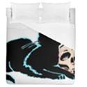 Black Cat & Halloween Skull Duvet Cover (Queen Size) View1