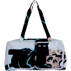 Black Cat & Halloween Skull Multi Function Bag by gothicandhalloweenstore