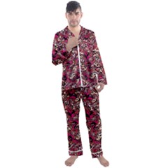 Ab 91 Men s Satin Pajamas Long Pants Set