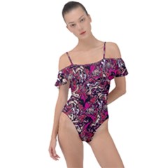 Ab 91 Frill Detail One Piece Swimsuit