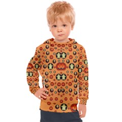 Happy Pumkins And Ghosts And  They Love The Season Kids  Hooded Pullover by pepitasart