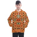 Happy Pumkins And Ghosts And  They Love The Season Men s Half Zip Pullover View1