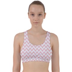 Chevrons Roses Back Weave Sports Bra by kcreatif