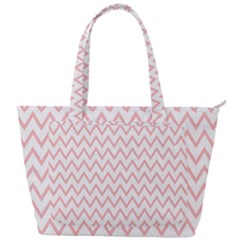 Chevrons Roses Back Pocket Shoulder Bag 