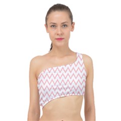 Chevrons Roses Spliced Up Bikini Top 