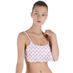 Chevrons Roses Layered Top Bikini Top 