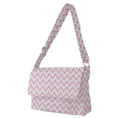 Chevrons Roses Full Print Messenger Bag (m)