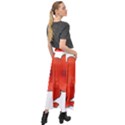 Coquelicots Fleurs Velour Split Maxi Skirt View2