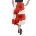 Coquelicots Fleurs Midi Mermaid Skirt View2