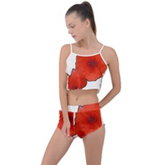 Coquelicots Fleurs Summer Cropped Co-ord Set