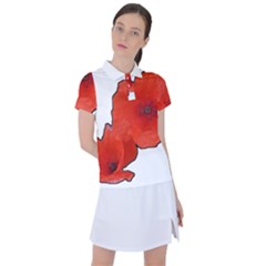 Coquelicots Fleurs Women s Polo Tee