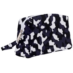 Camouflage Bleu Wristlet Pouch Bag (large) by kcreatif