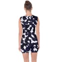 Camouflage bleu Lace Up Front Bodycon Dress View2