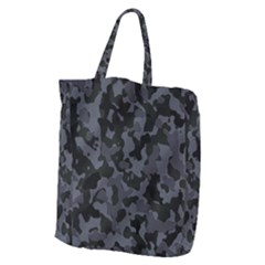 Camouflage Violet Giant Grocery Tote by kcreatif