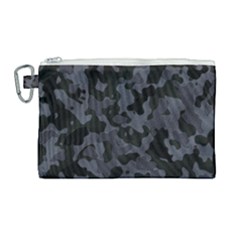 Camouflage Violet Canvas Cosmetic Bag (large) by kcreatif