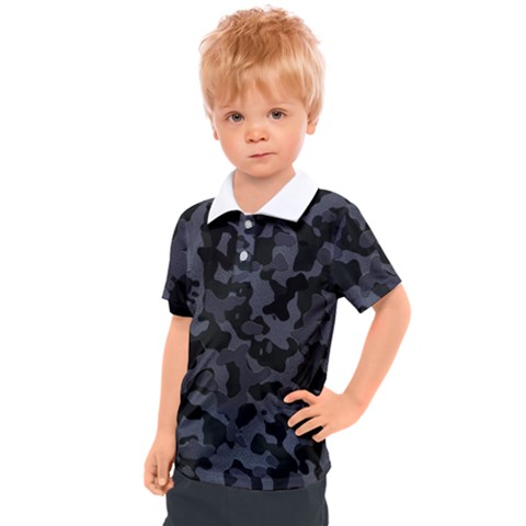 Camouflage Violet Kids  Polo Tee by kcreatif