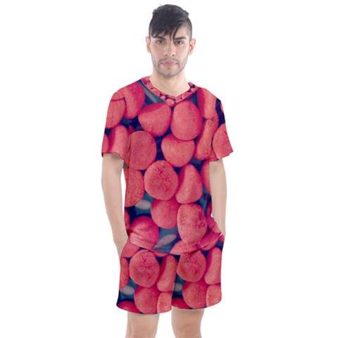 Fraise Bonbons Men s Mesh Tee And Shorts Set by kcreatif