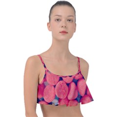 Fraise Bonbons Frill Bikini Top