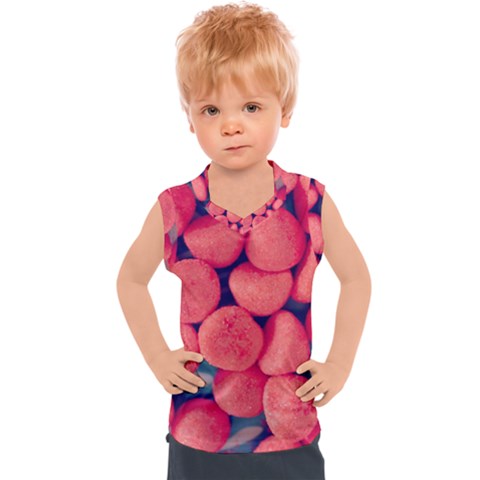 Fraise Bonbons Kids  Mesh Tank Top by kcreatif