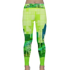 Architecture Skyline Classic Yoga Leggings by Wegoenart