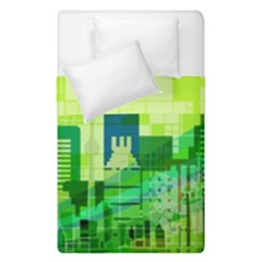 Architecture Skyline Duvet Cover Double Side (single Size) by Wegoenart