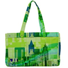 Architecture Skyline Canvas Work Bag by Wegoenart