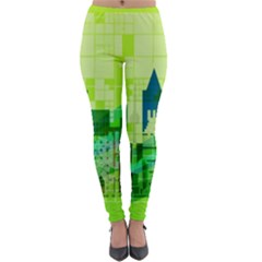 Architecture Skyline Lightweight Velour Leggings by Wegoenart