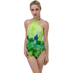 Architecture Skyline Go With The Flow One Piece Swimsuit