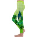 Architecture Skyline Kids  Lightweight Velour Leggings View2