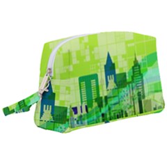 Architecture Skyline Wristlet Pouch Bag (large) by Wegoenart