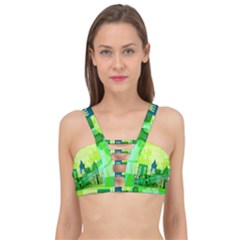 Architecture Skyline Cage Up Bikini Top