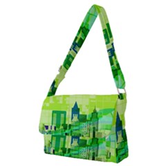 Architecture Skyline Full Print Messenger Bag (m)