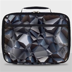 Triangles Polygon Color Silver Uni Full Print Lunch Bag by Wegoenart