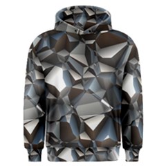 Triangles Polygon Color Silver Uni Men s Overhead Hoodie by Wegoenart