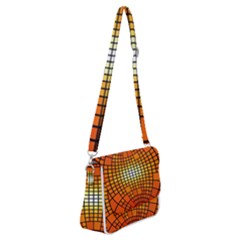 Pattern Background Rings Circle Shoulder Bag With Back Zipper by Wegoenart