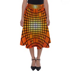 Pattern Background Rings Circle Perfect Length Midi Skirt by Wegoenart