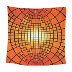 Pattern Background Rings Circle Square Tapestry (large)