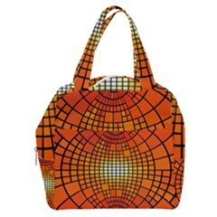 Pattern Background Rings Circle Boxy Hand Bag