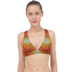 Pattern Background Rings Circle Classic Banded Bikini Top