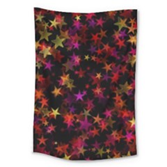 Seamless Star Texture Christmas Large Tapestry