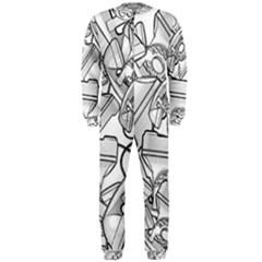 Phone Dial Communication Technology Onepiece Jumpsuit (men)  by Wegoenart