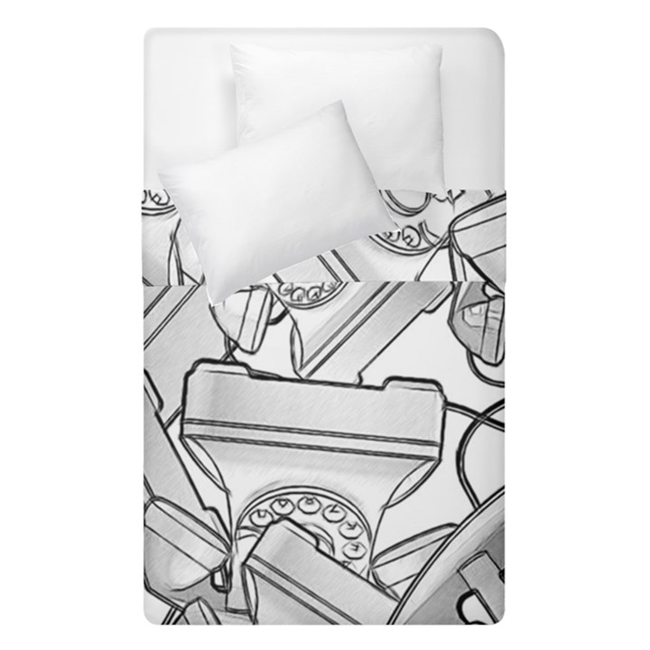 Phone Dial Communication Technology Duvet Cover Double Side (Single Size)