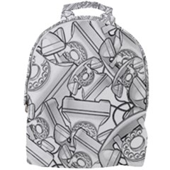 Phone Dial Communication Technology Mini Full Print Backpack by Wegoenart