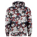 Snowman Winter Christmas Many Men s Overhead Hoodie View1