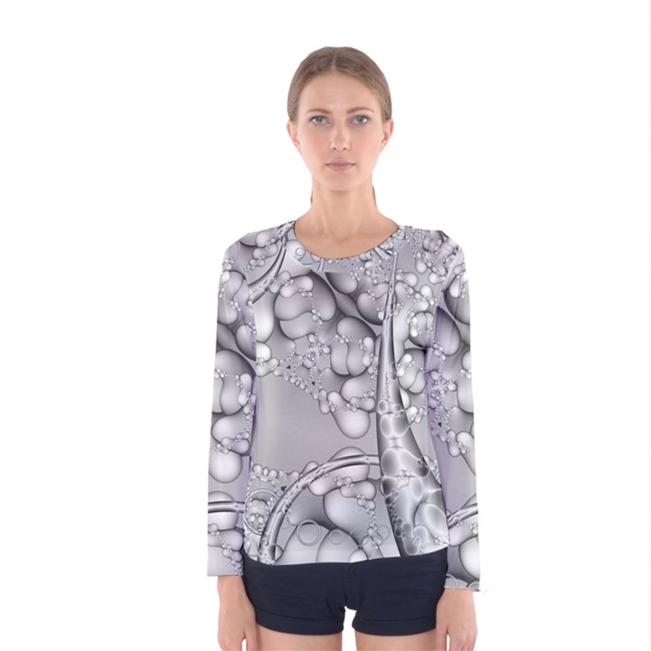 Entwine Fractals Rings Thorns Blow Women s Long Sleeve Tee