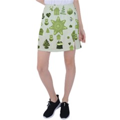 Christmas Symbols Decoration Tennis Skirt by Wegoenart